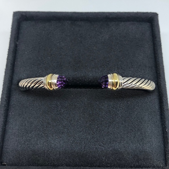 David Yurman Jewelry - David Yurman Cable Classics w Amethyst & Gold